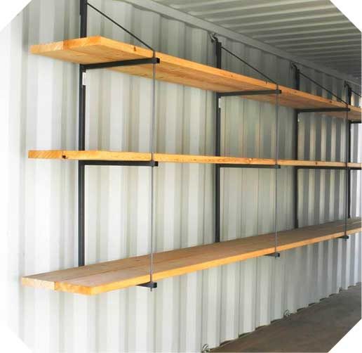 three tier shelving